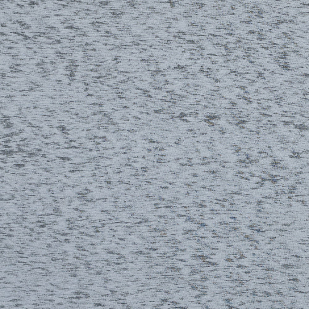 White Cotton and Polyester Burnout Jersey