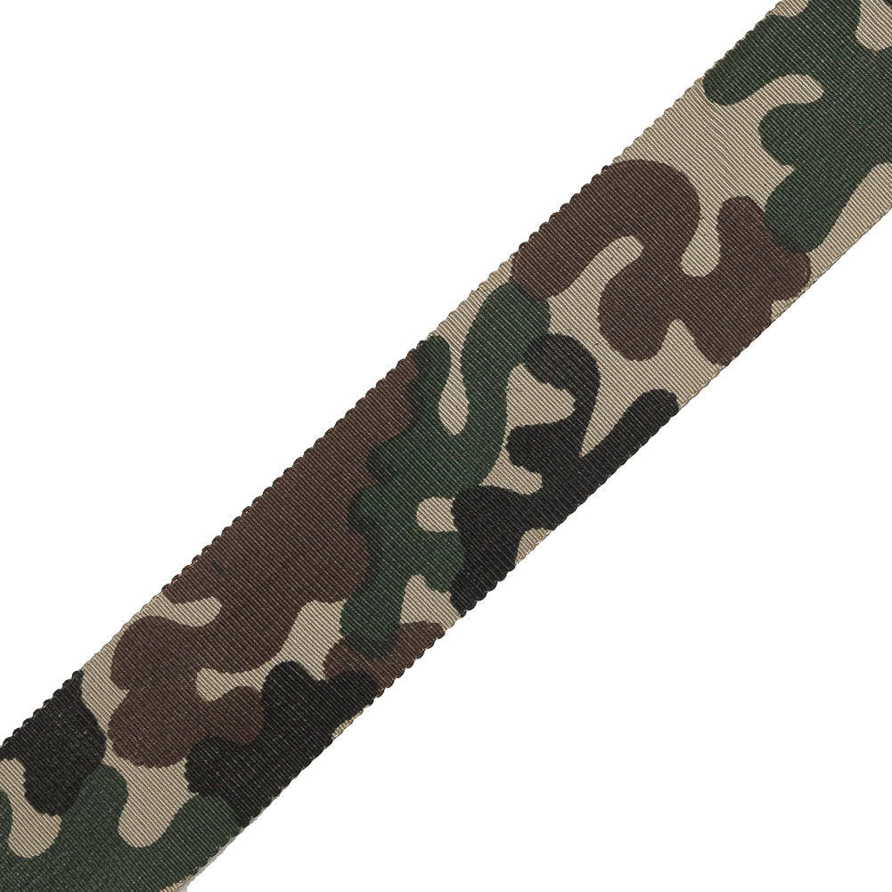 Camouflage Printed Grosgrain Ribbon - 1" Detail