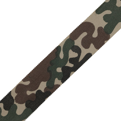 Camouflage Printed Grosgrain Ribbon - 1" Detail