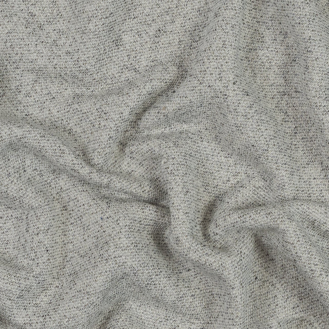 Thick Cotton French Terry - Salt and Pepper