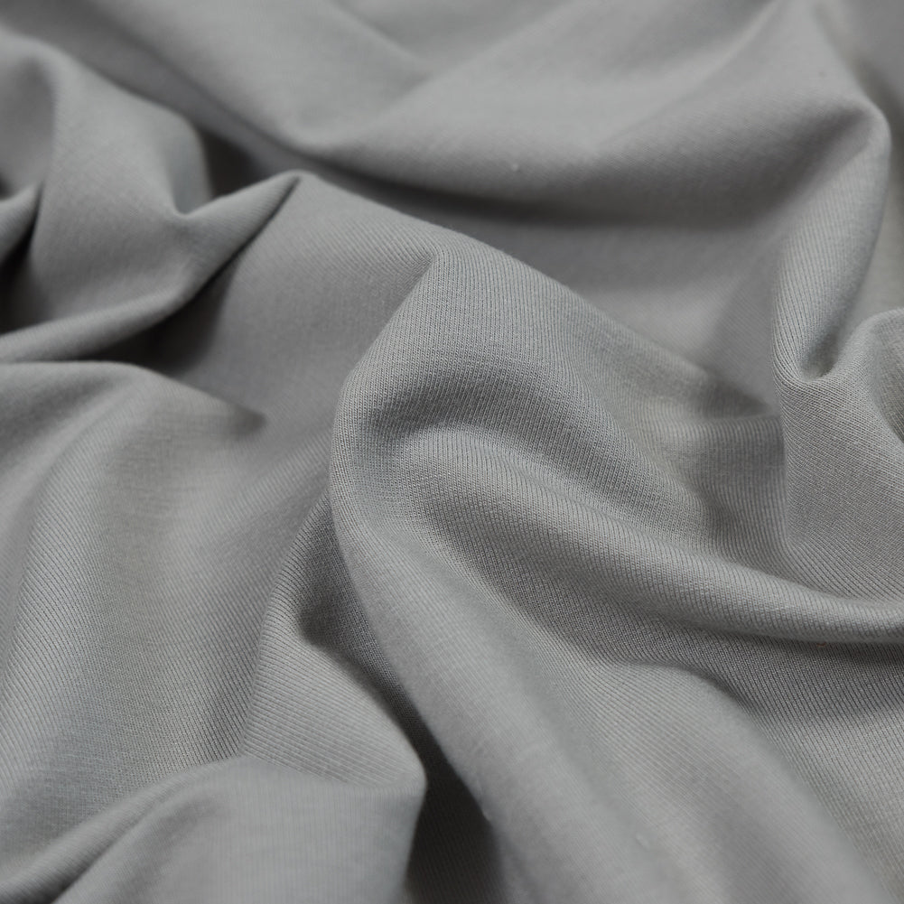 Bamboo Stretch French Terry - Grey Flint - Emei Collection