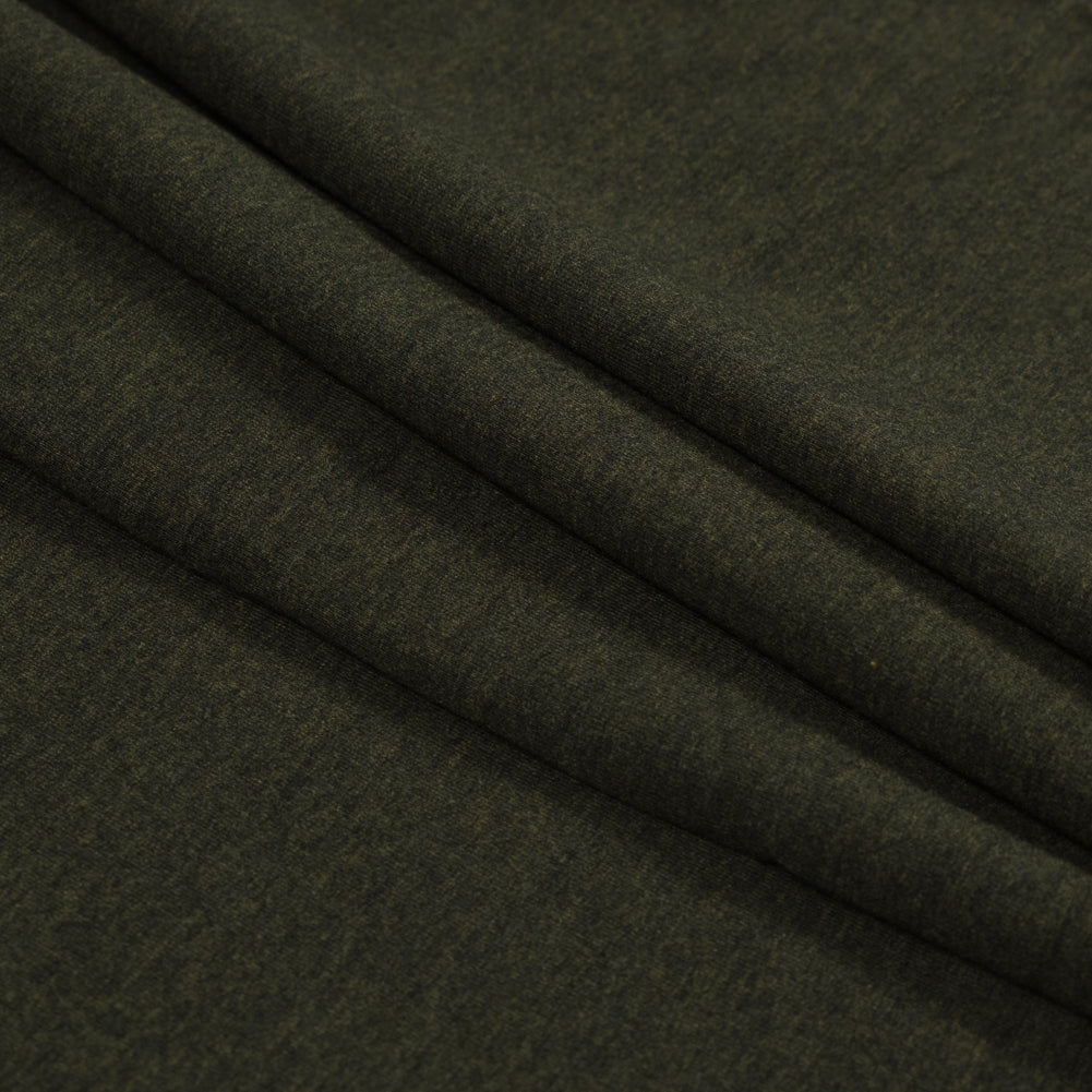 Bamboo Stretch French Terry - Heather Forest - Emei Collection Detail