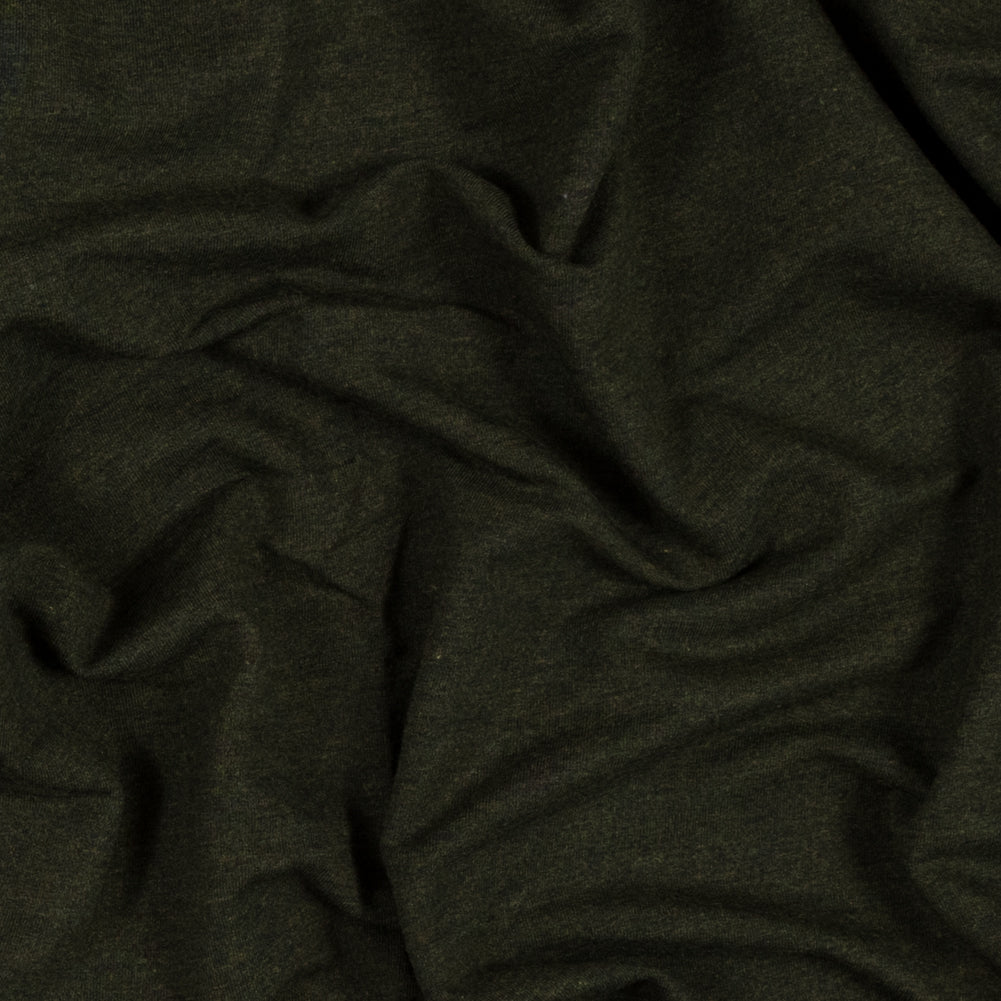 Bamboo Stretch French Terry - Heather Forest - Emei Collection