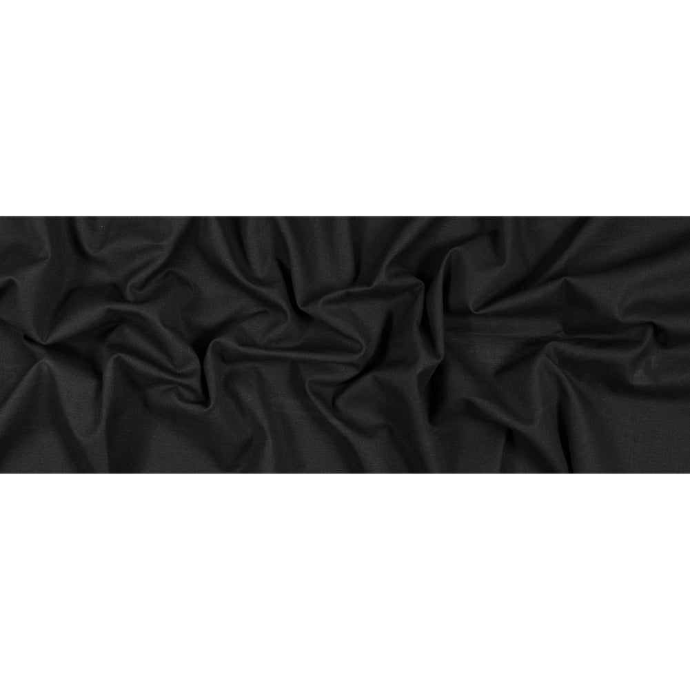 Hemp and Organic Cotton Canvas - Black Folded