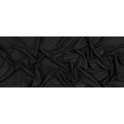 Bamboo and Merino Wool Stretch Fleece - Black Folded