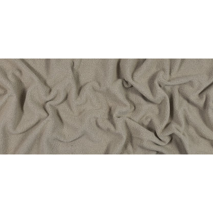 Pearl and Oatmeal Heather Sherpa Fleece Folded