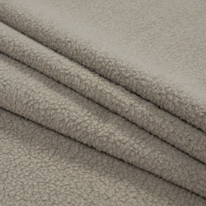 Pearl and Oatmeal Heather Sherpa Fleece Detail