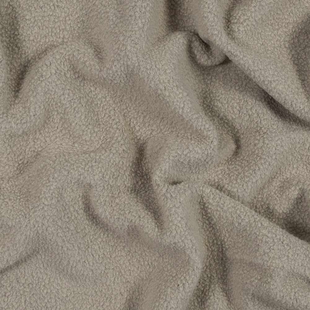 Pearl and Oatmeal Heather Sherpa Fleece