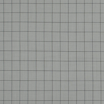 Super 150 Spill Repellent Wool Suiting - Ivory and Black Windowpane Check