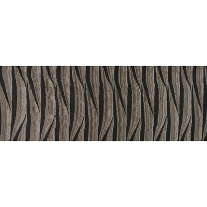 Gold and Black Abstract Polyester Brocade Folded