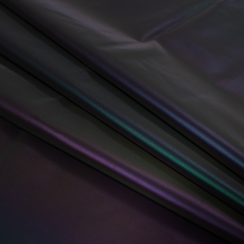 Rainbow Reflective Fabric with Cotton Backing Detail