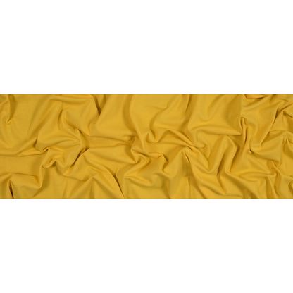 Gamboge Cotton and Polyester Knit Pique Folded