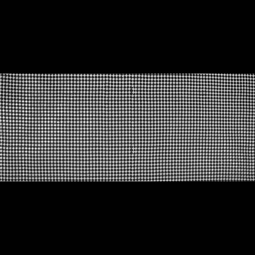 Guipure Lace with Sequins - White Geometric Full
