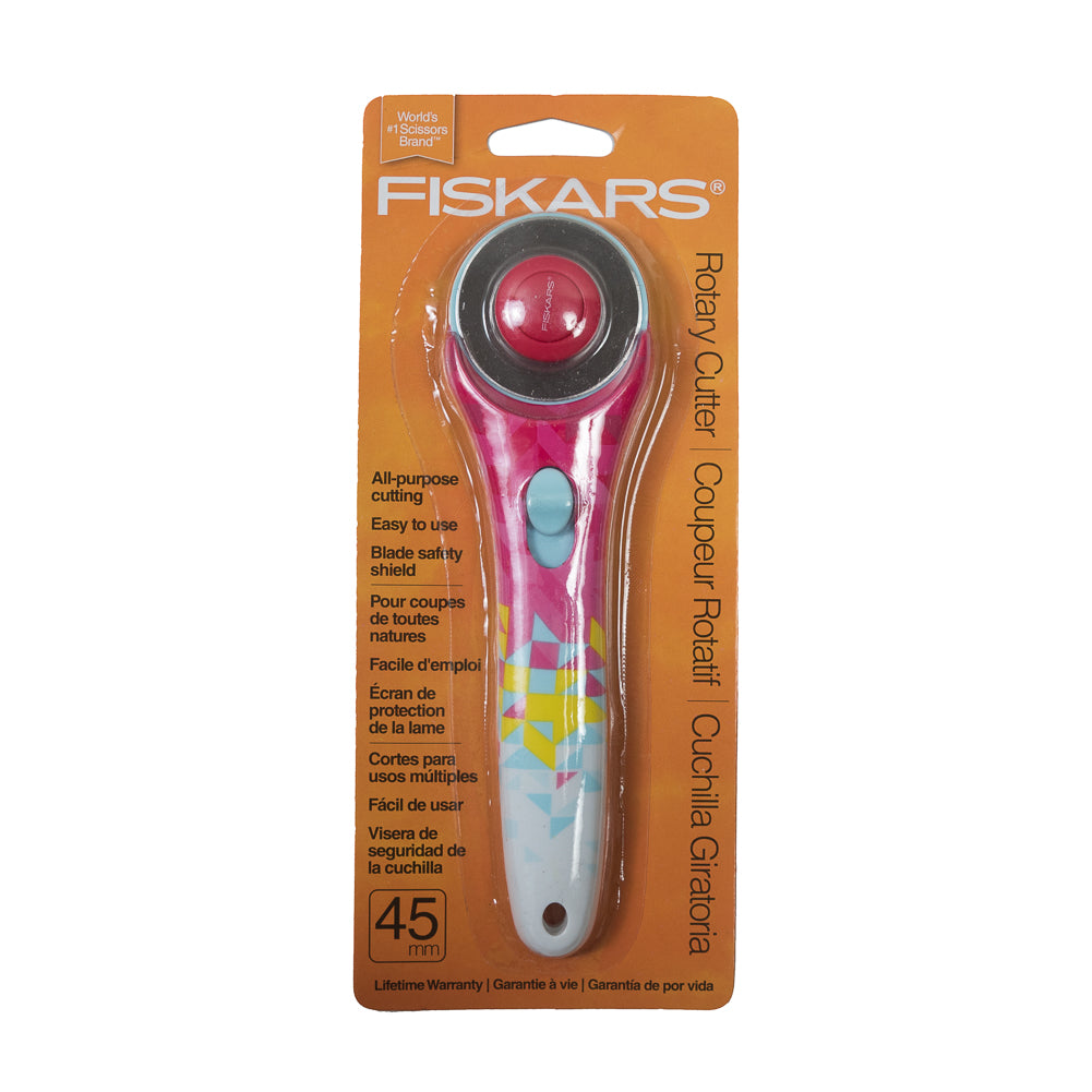 Fiskars 45mm Pink Rotary Cutter