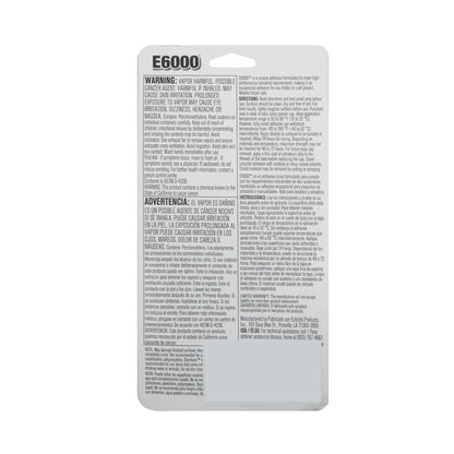 E-6000 Clear Adhesive - 4 Tubes/0.18oz Detail