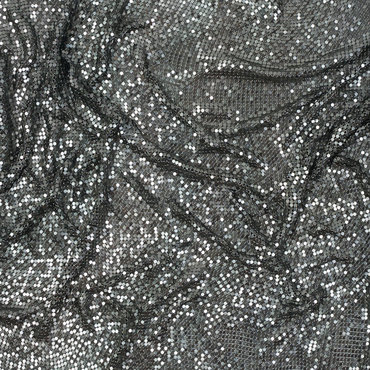 template--25130090922057__main-Mood Exclusive Joan Gunmetal Iridescent Tubular Chainmail Fabric