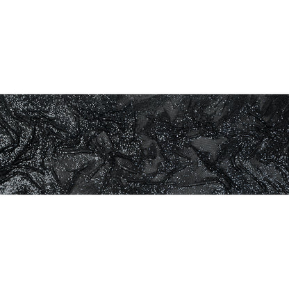Mood Exclusive Joan Black Tubular Chainmail Fabric