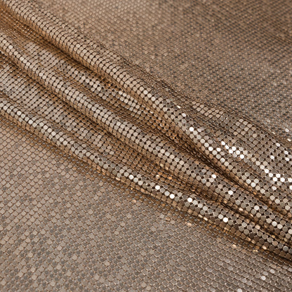 Mood Exclusive Joan Rose Gold Tubular Chainmail Fabric