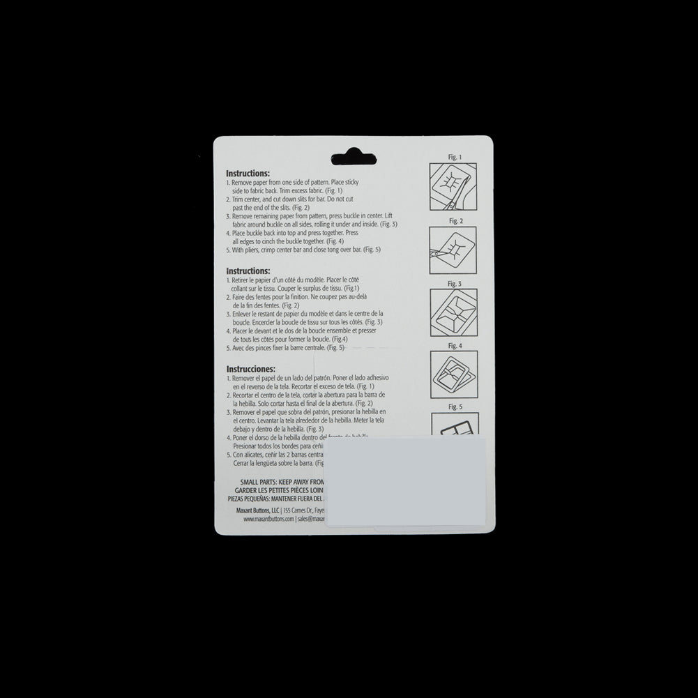 Maxant Rectangular Buckle Cover Kit - 2" Detail