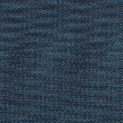 Wool Knit with Zig Zag Loops - Blue Marbled - Designer Deadstock