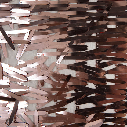 Soft Tulle with Fringe Sequins - Shiny Rose Gold - Phryne Collection Full