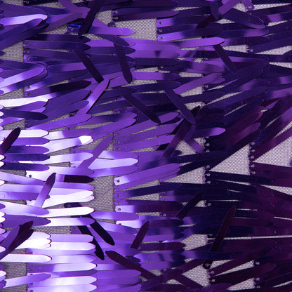Soft Tulle with Fringe Sequins - Shiny Purple - Phryne Collection Full