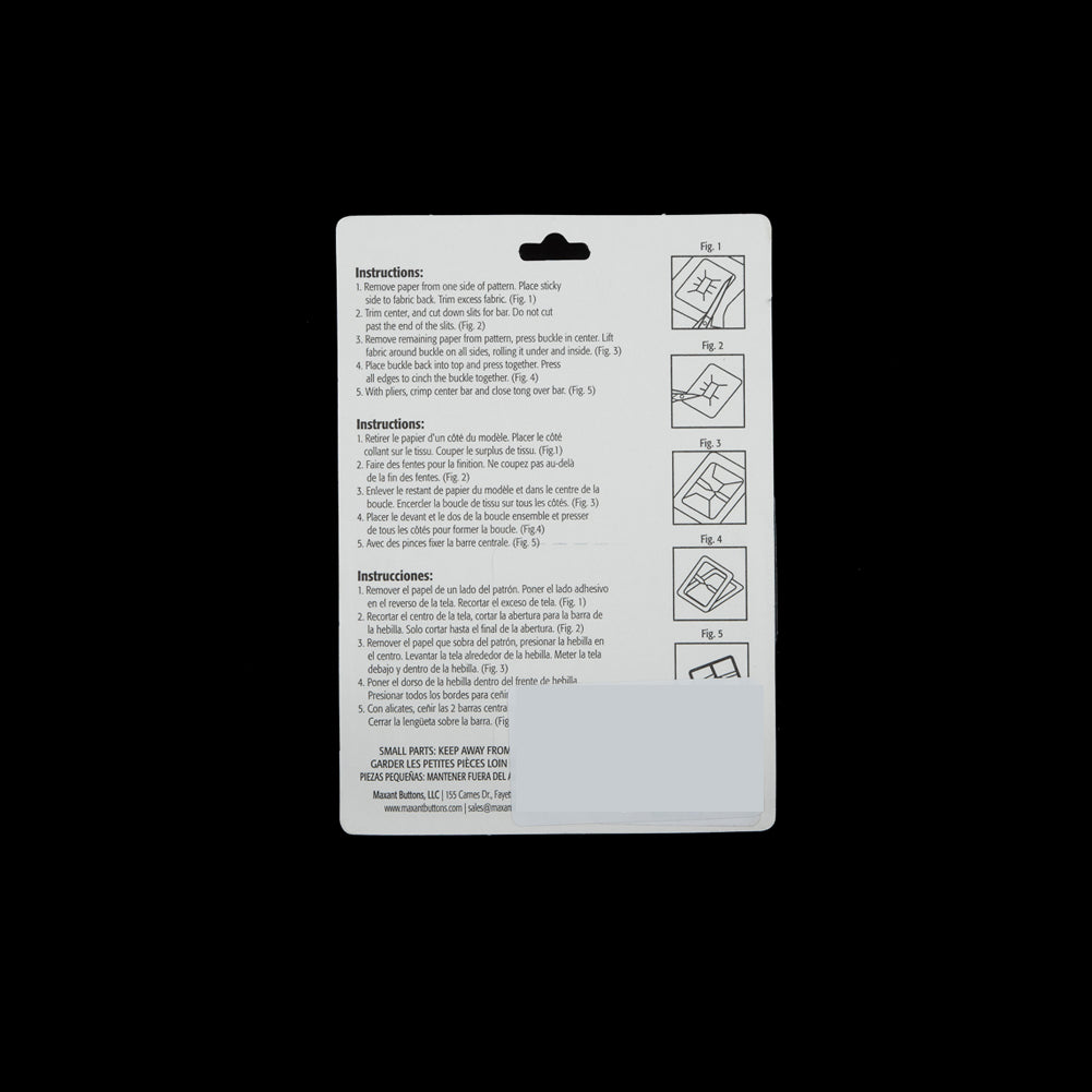 Maxant Rectangular Buckle Cover Kit - 1.5" Detail