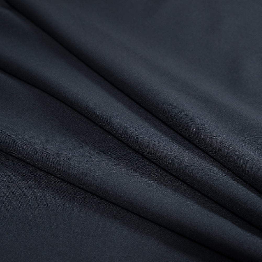 Italian Navy Stretch Jersey Crepe Detail