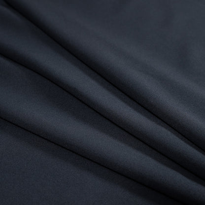 Italian Navy Stretch Jersey Crepe Detail
