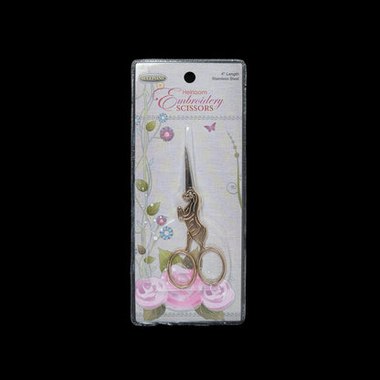 Sullivan's 4" Gold Unicorn Embroidery Scissors Detail