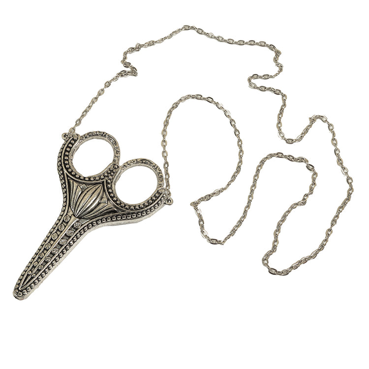 template--25130090922057__main-Sullivan's Silver Heirloom 3.5" Scissor Pendant