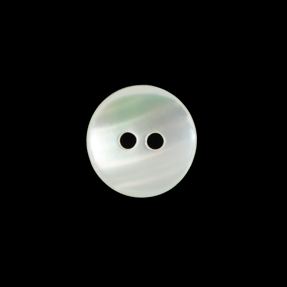 Italian Iridescent Concaving Mother of Pearl Button - 24L/15mm