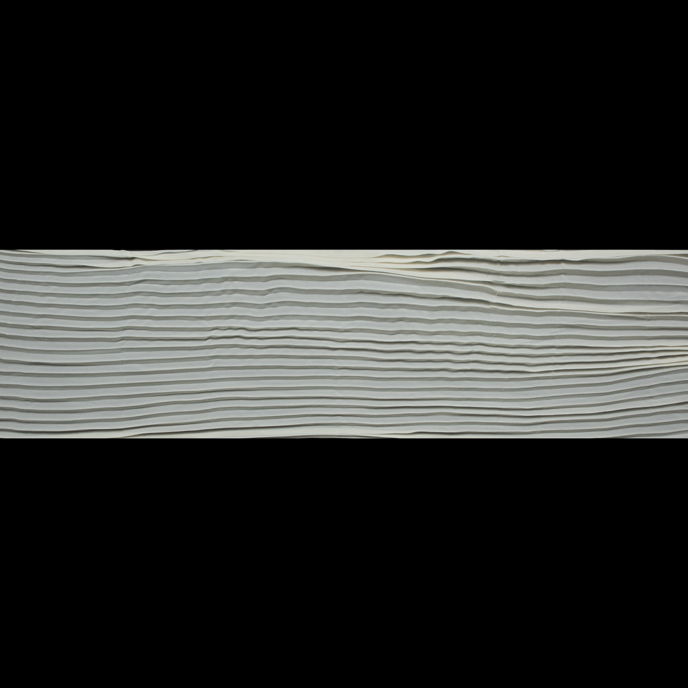 Accordion Pleated Chiffon - Off-White - Etereo Collection Folded