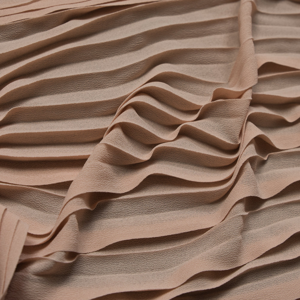 Accordion Pleated Chiffon - Beige - Etereo Collection