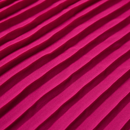 Accordion Pleated Chiffon - Neon Fuchsia - Etereo Collection Full