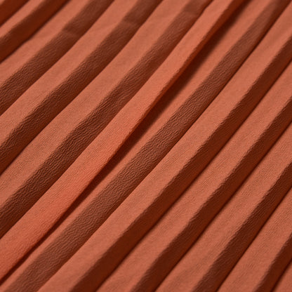 Accordion Pleated Chiffon - Tangerine - Etereo Collection Full