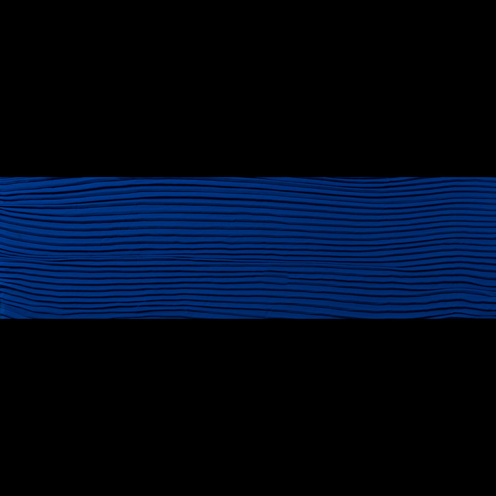 Accordion Pleated Chiffon - Royal Blue - Etereo Collection Folded