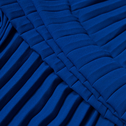 Accordion Pleated Chiffon - Royal Blue - Etereo Collection Detail