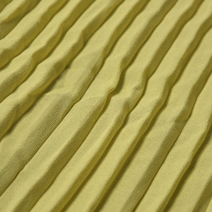 Accordion Pleated Chiffon - Mellow Yellow - Etereo Collection Full