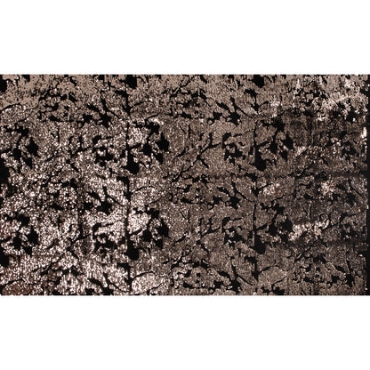 Stretch Velour with Sequins - Black and Gold Folded