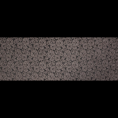 Pad Dyed Cotton Lace - Coffee Floral - Stevie Collection Folded