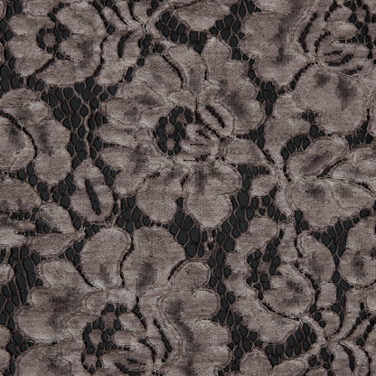 Pad Dyed Cotton Lace - Coffee Floral - Stevie Collection Full