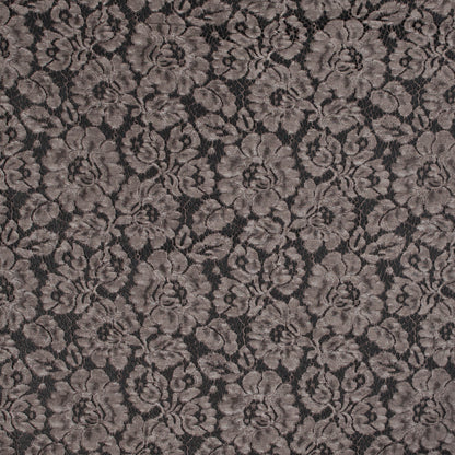Pad Dyed Cotton Lace - Coffee Floral - Stevie Collection