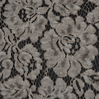 Pad Dyed Cotton Lace - Desert Taupe Floral - Stevie Collection Full
