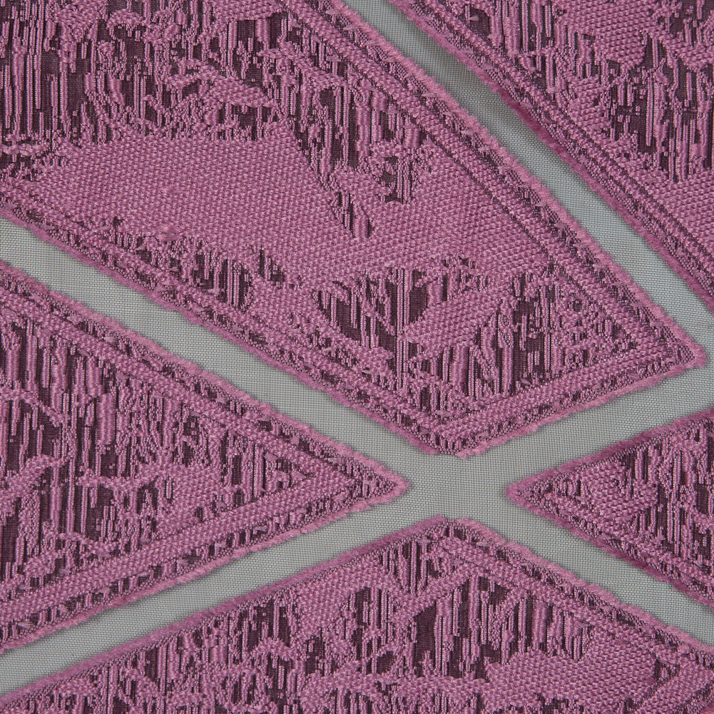 Pink Geometric Burnout Jacquard Full