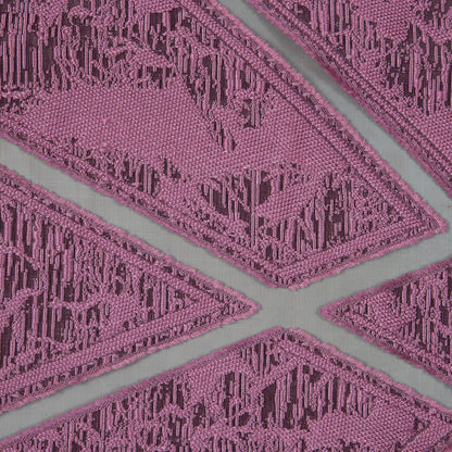 Pink Geometric Burnout Jacquard Full