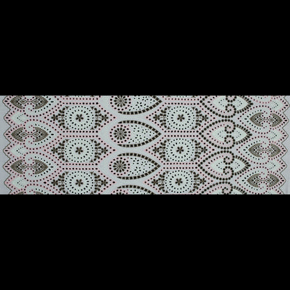 Dusty Rose and Mint Embroidered Cotton Eyelet Full