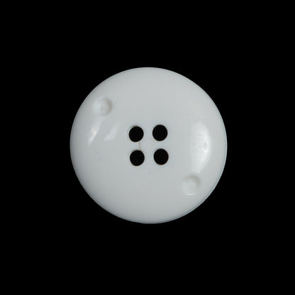 White Plastic 4-Hole Button - 36L/23mm Detail