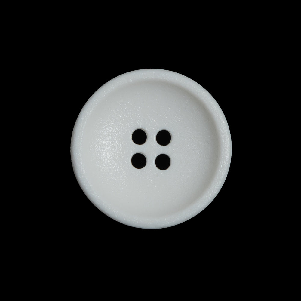 White Plastic 4-Hole Button - 36L/23mm