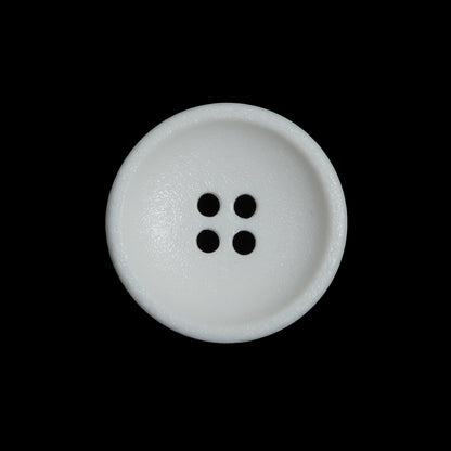 White Plastic 4-Hole Button - 36L/23mm
